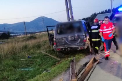 Accident grav pe un drum din Suceava. Un om a decedat, alte 5 persoane sunt rănite